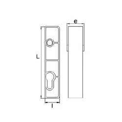 Enjoliveur réversible 40x40 mm Portac